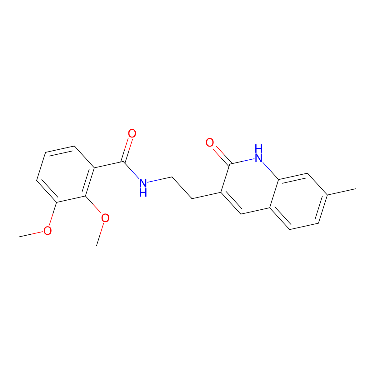 2,3-dimethoxy-N-[2-(7-methyl-2-oxo-1H-quinolin-3-yl)ethyl]benzamide molecular structure, CAS 851404-52-9