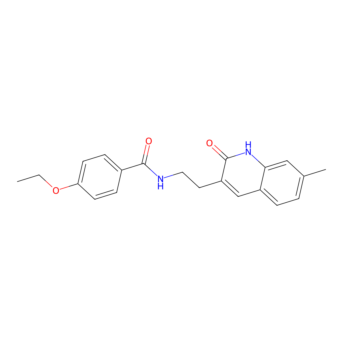 4-ethoxy-N-[2-(7-methyl-2-oxo-1H-quinolin-3-yl)ethyl]benzamide molecular structure, CAS 851404-85-8