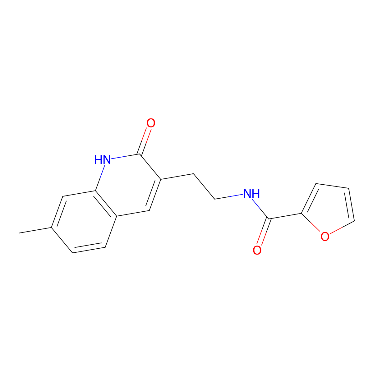 N-(2-(7-methyl-2-oxo-1,2-dihydroquinolin-3-yl)ethyl)furan-2-carboxamide molecular structure, CAS 851404-96-1