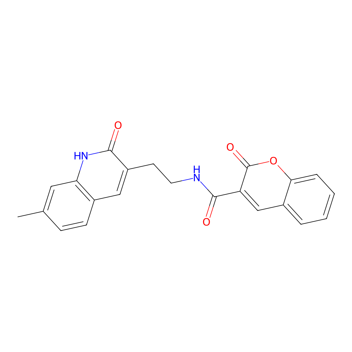 N-(2-(7-methyl-2-oxo-1,2-dihydroquinolin-3-yl)ethyl)-2-oxo-2H-chromene-3-carboxamide molecular structure, CAS 851405-38-4
