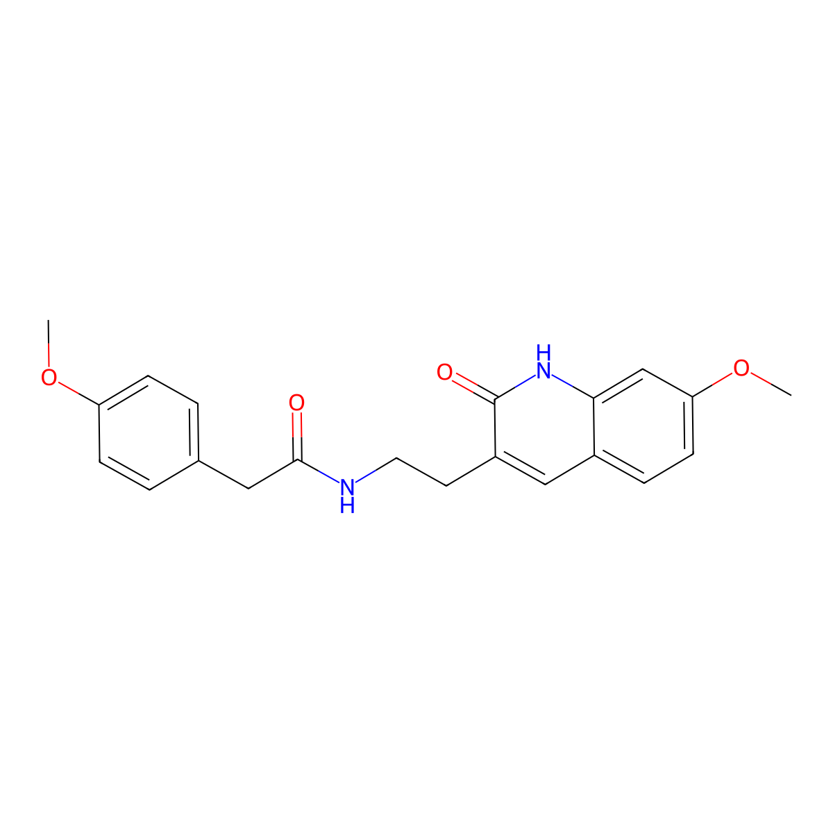 N-[2-(7-methoxy-2-oxo-1H-quinolin-3-yl)ethyl]-2-(4-methoxyphenyl)acetamide molecular structure, CAS 851405-42-0