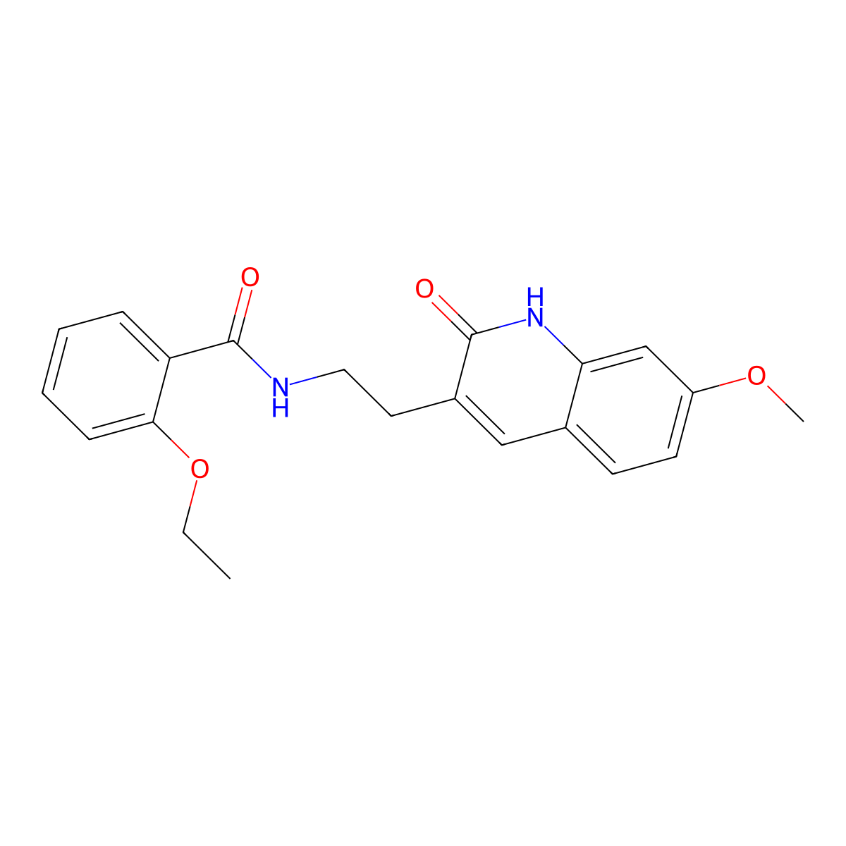 2-ethoxy-N-[2-(7-methoxy-2-oxo-1H-quinolin-3-yl)ethyl]benzamide molecular structure, CAS 851405-53-3