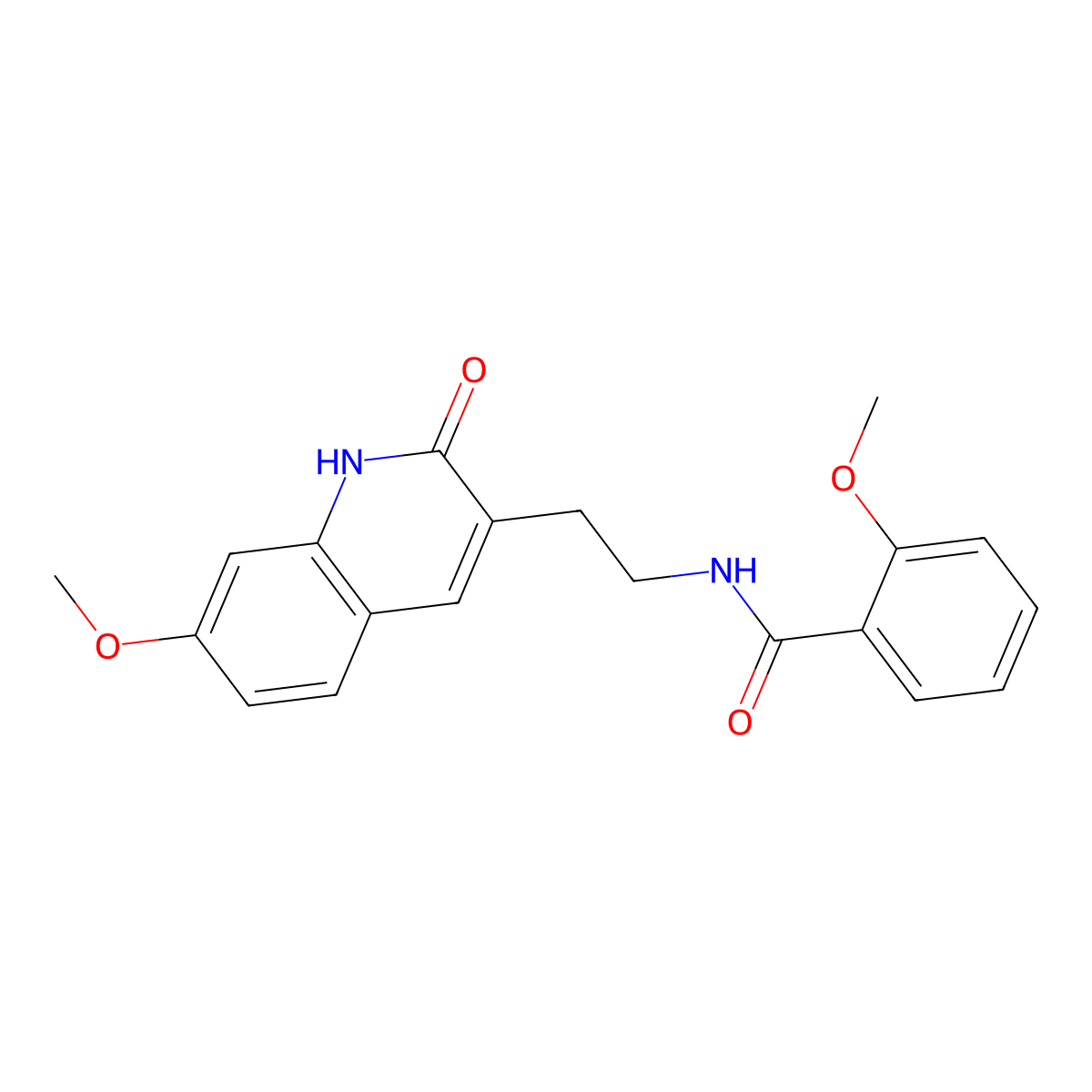 2-methoxy-N-[2-(7-methoxy-2-oxo-1H-quinolin-3-yl)ethyl]benzamide molecular structure, CAS 851405-78-2