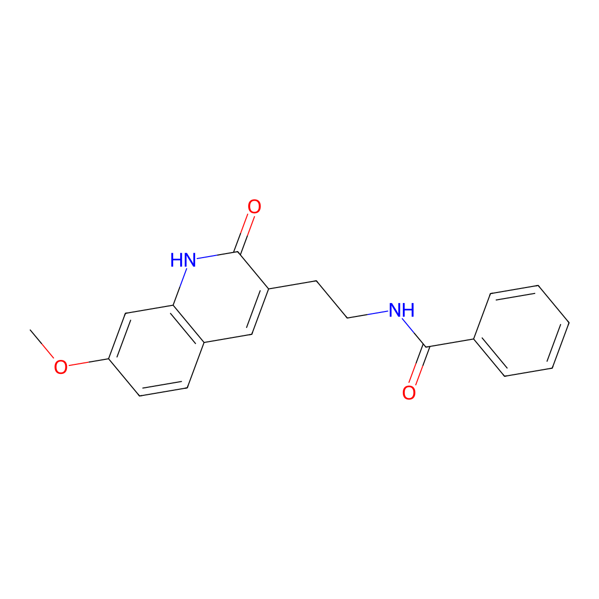 N-(2-(7-methoxy-2-oxo-1,2-dihydroquinolin-3-yl)ethyl)benzamide molecular structure, CAS 851405-87-3