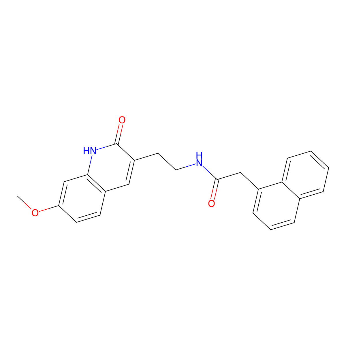 N-(2-(7-methoxy-2-oxo-1,2-dihydroquinolin-3-yl)ethyl)-2-(naphthalen-1-yl)acetamide molecular structure, CAS 851405-93-1