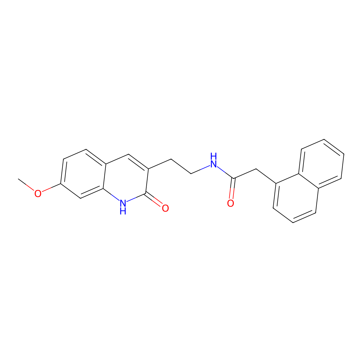 N-(2-(7-methoxy-2-oxo-1,2-dihydroquinolin-3-yl)ethyl)-2-(naphthalen-1-yl)acetamide molecular structure, CAS 851405-93-1