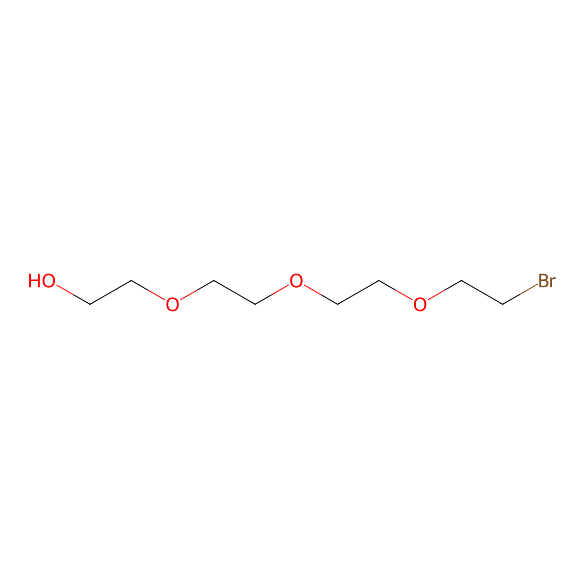2-(2-(2-(2-Bromoethoxy)ethoxy)ethoxy)ethanol molecular structure, CAS 85141-94-2