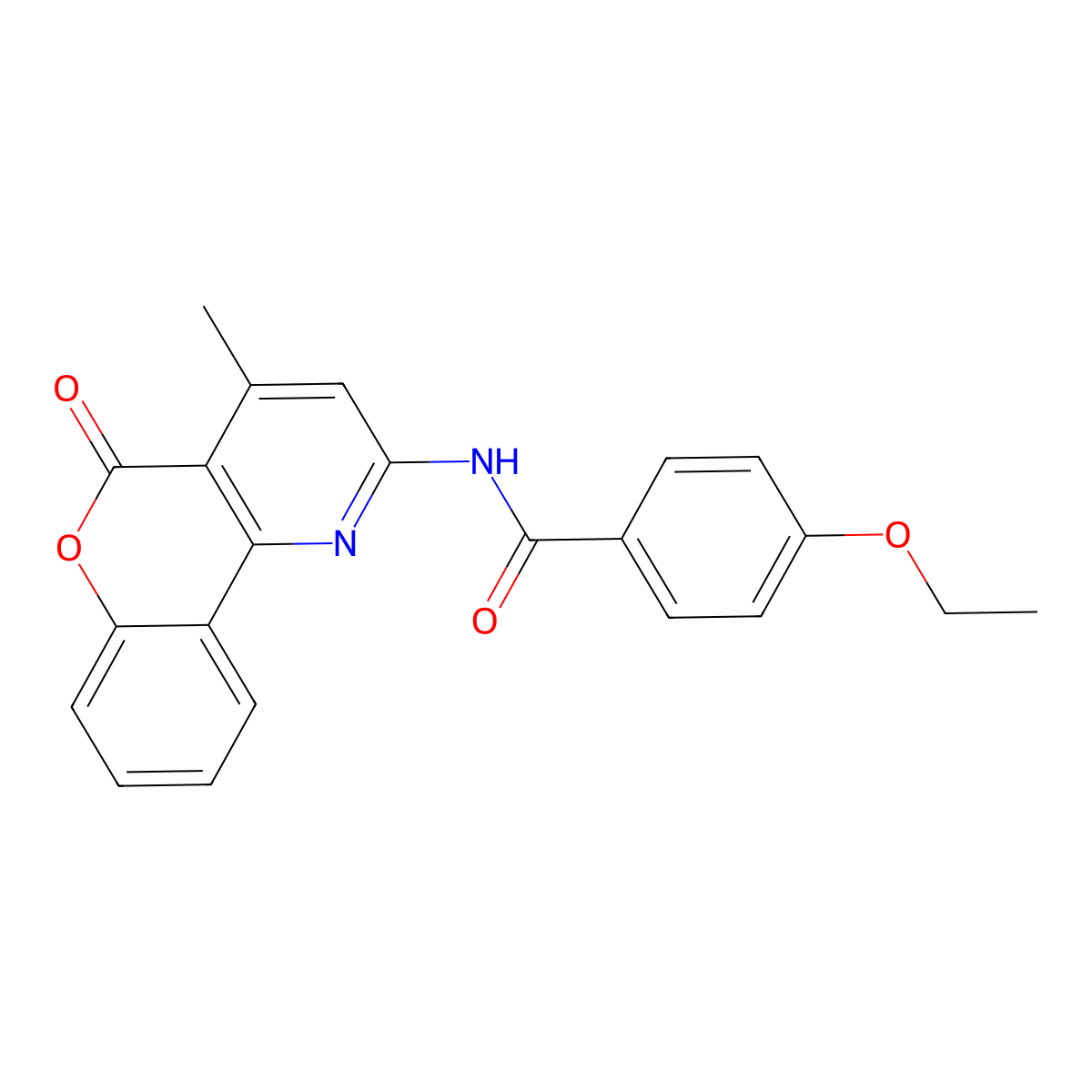 4-ethoxy-N-(4-methyl-5-oxo-5H-chromeno[4,3-b]pyridin-2-yl)benzamide molecular structure, CAS 851411-36-4