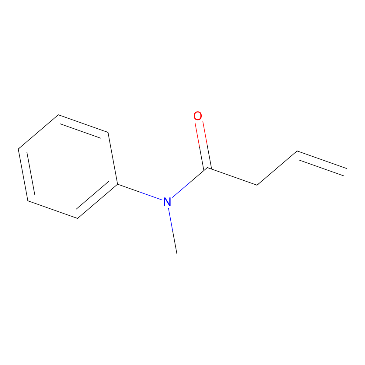 N-methyl-N-phenyl-3-butenamide molecular structure, CAS 85142-34-3