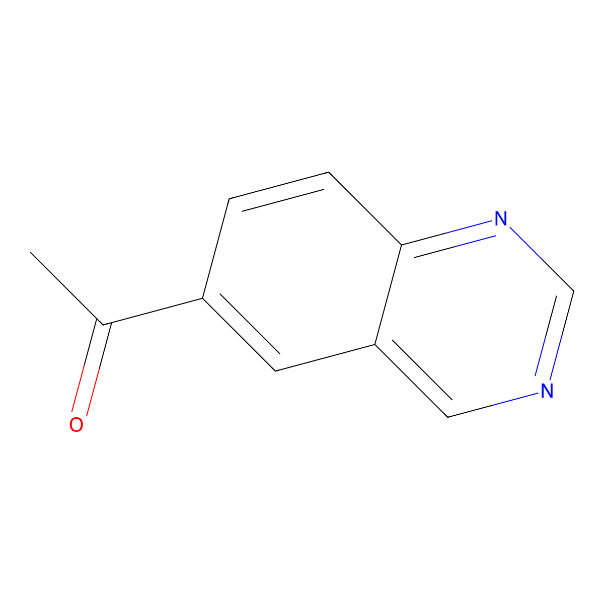 1-(Quinazolin-6-yl)ethanone molecular structure, CAS 851444-87-6