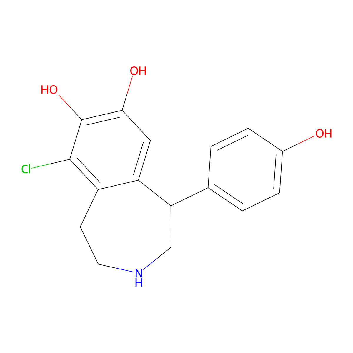 Fenoldopam, (S)- molecular structure, CAS 85145-23-9