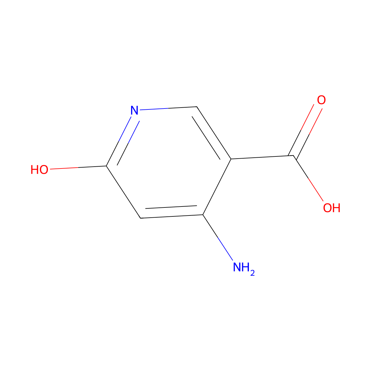 4-Amino-6-hydroxynicotinic acid molecular structure, CAS 85145-48-8