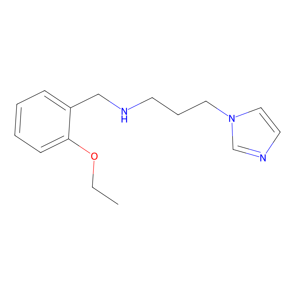 [(2-ethoxyphenyl)methyl][3-(1H-imidazol-1-yl)propyl]amine molecular structure, CAS 851453-16-2