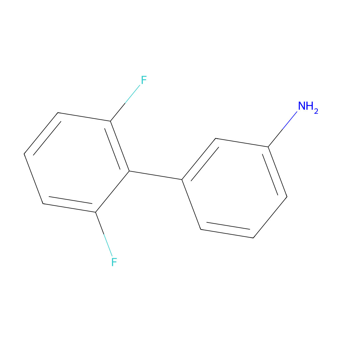 3-(2,6-Difluorophenyl)aniline molecular structure, CAS 851462-21-0