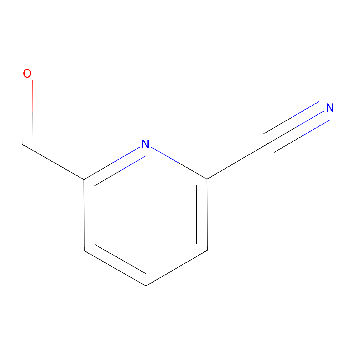 6-Formylpyridine-2-carbonitrile molecular structure, CAS 85148-95-4