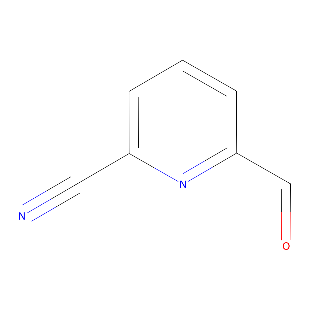 6-Formylpyridine-2-carbonitrile molecular structure, CAS 85148-95-4