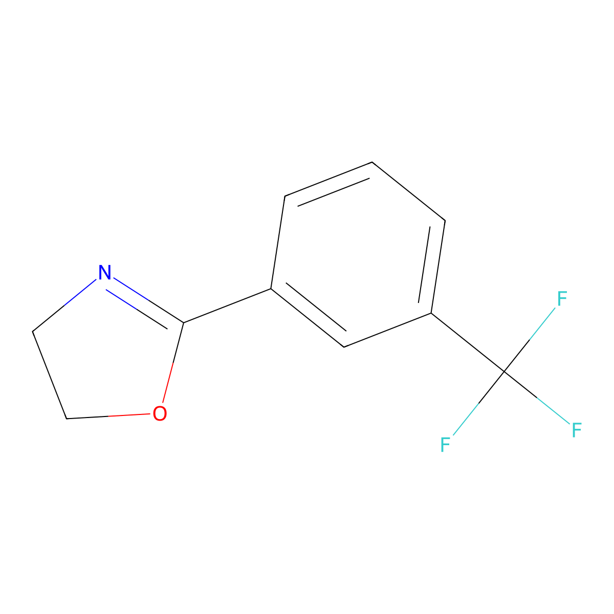 4,5-Dihydro-2-[3-(trifluoromethyl)phenyl]-oxazole molecular structure, CAS 851513-74-1