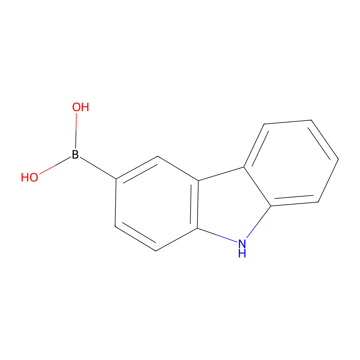 9H-Carbazol-3-ylboronic acid molecular structure, CAS 851524-97-5