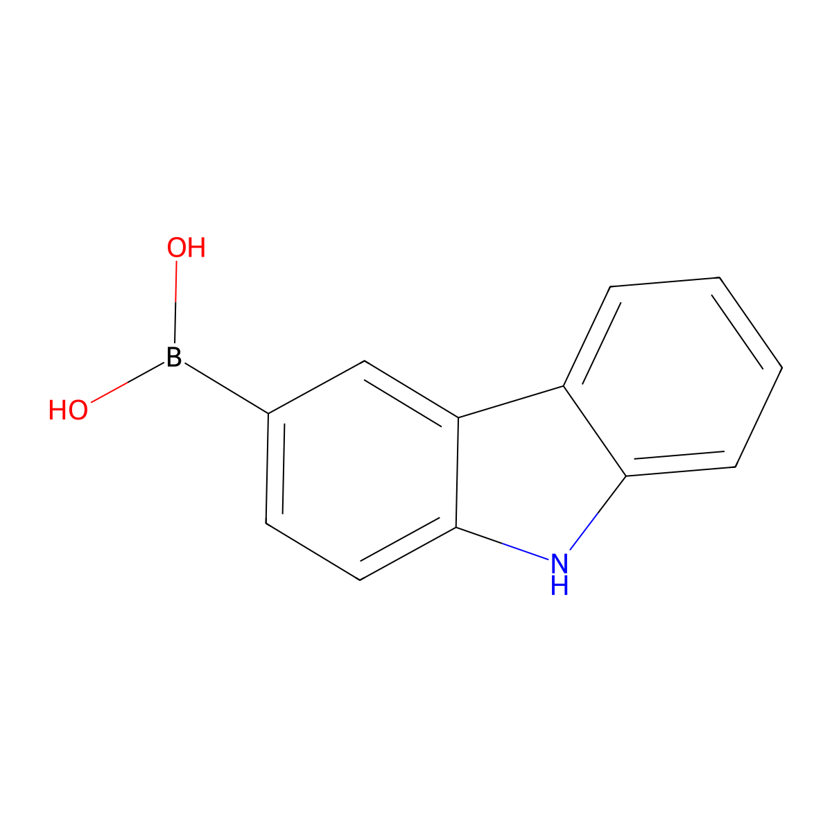 9H-Carbazol-3-ylboronic acid molecular structure, CAS 851524-97-5