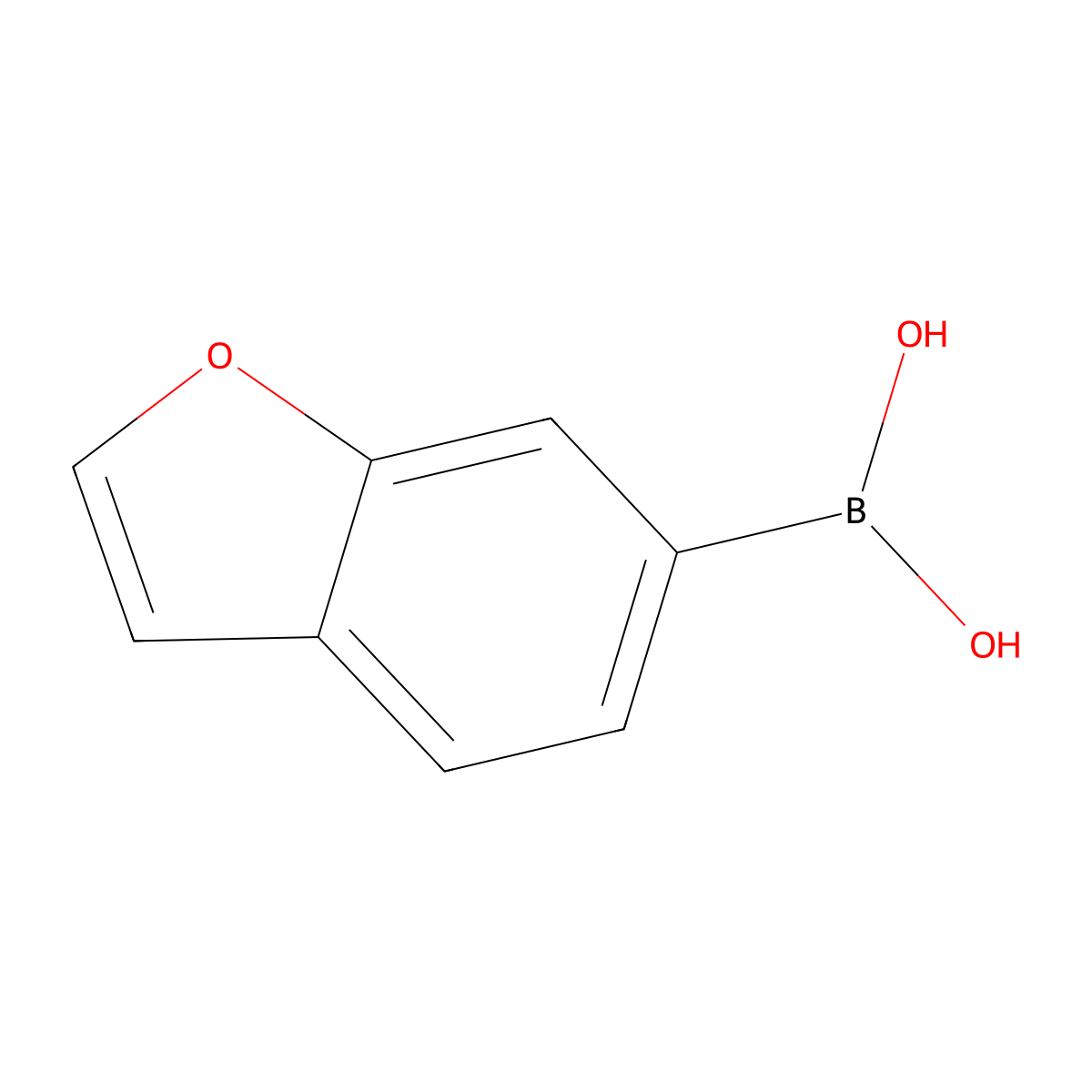 (1-Benzofuran-6-yl)boronic acid molecular structure, CAS 851525-10-5