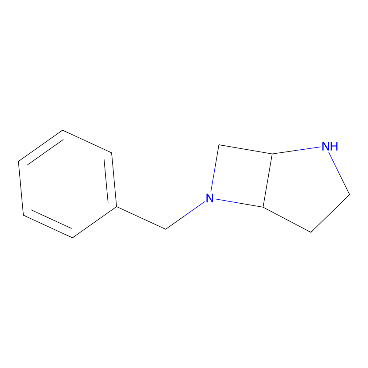 6-Benzyl-2,6-diazabicyclo[3.2.0]heptane molecular structure, CAS 851526-88-0