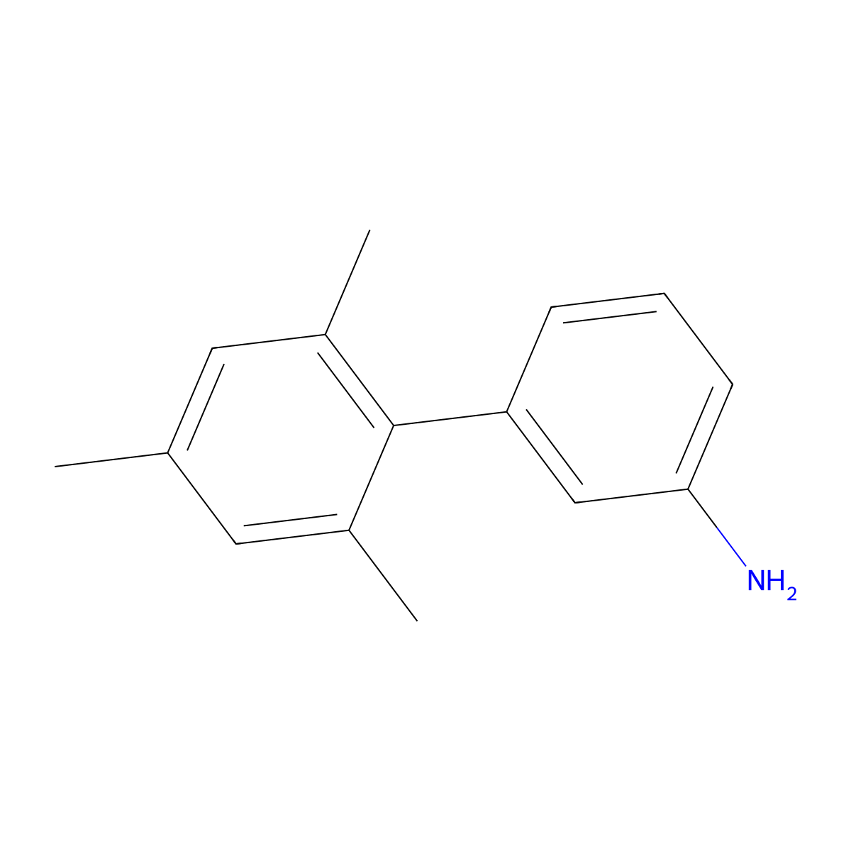3-(2,4,6-Trimethylphenyl)aniline molecular structure, CAS 851534-18-4