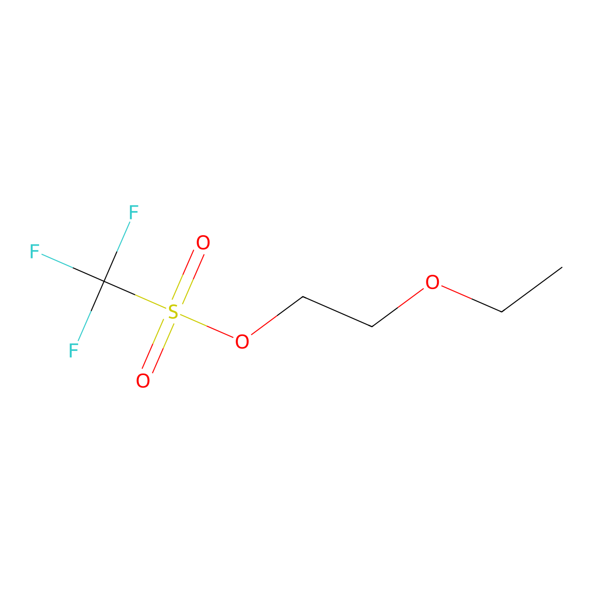 2-Ethoxyethyl triflate molecular structure, CAS 851536-76-0