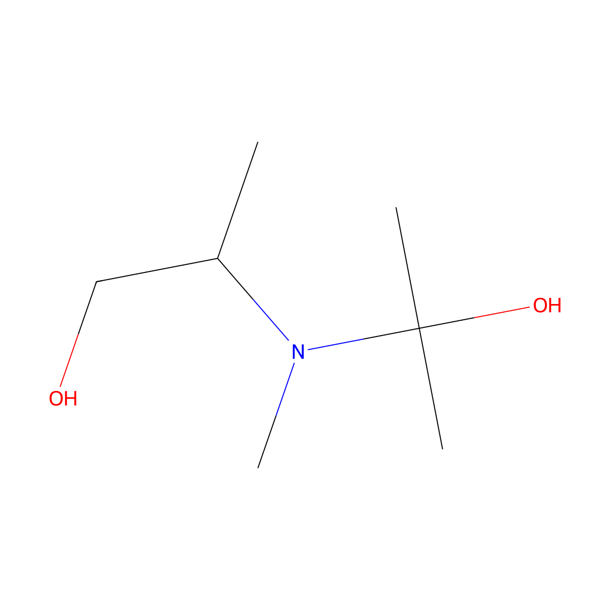 2-((2-Hydroxy-1-methylethyl)methylamino)propan-2-ol molecular structure, CAS 85154-18-3