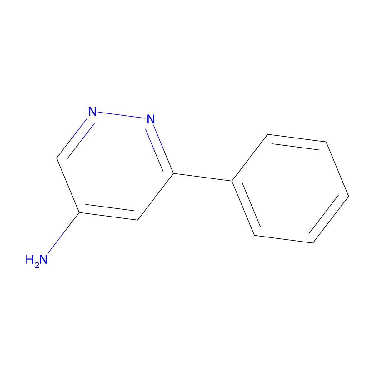 6-Phenylpyridazin-4-amine molecular structure, CAS 85156-26-9