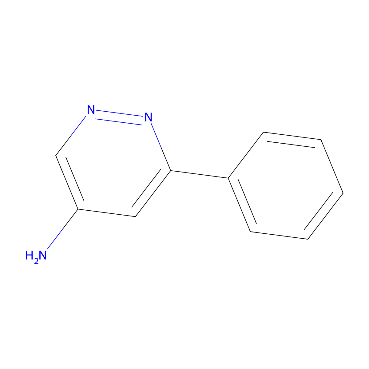 6-Phenylpyridazin-4-amine molecular structure, CAS 85156-26-9