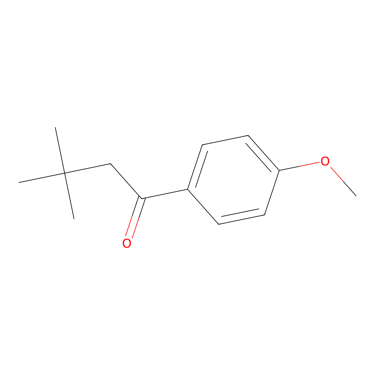 1-(4-Methoxyphenyl)-3,3-dimethylbutan-1-one molecular structure, CAS 85157-92-2