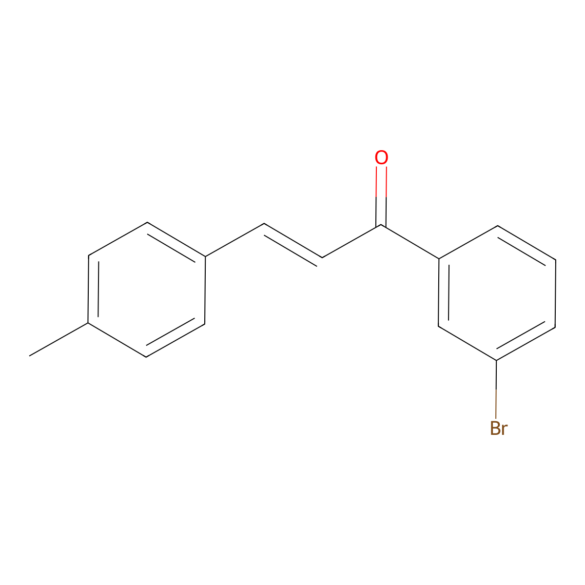 (2e)-1-(3-Bromophenyl)-3-(4-methylphenyl)prop-2-en-1-one molecular structure, CAS 851581-65-2