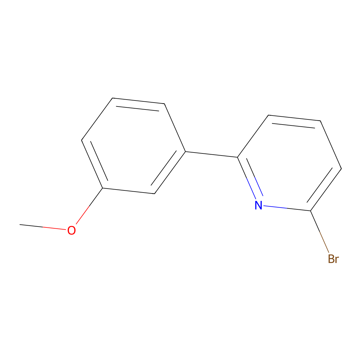 2-Bromo-6-(3-methoxyphenyl)pyridine molecular structure, CAS 851595-28-3