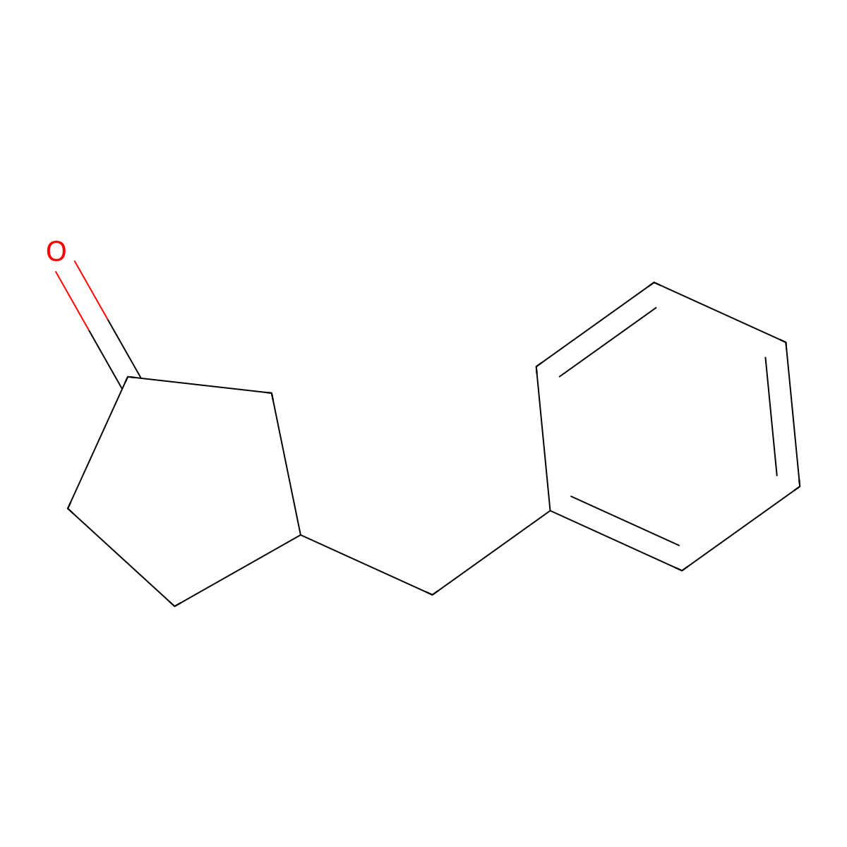 3-Benzylcyclopentan-1-one molecular structure, CAS 85163-16-2