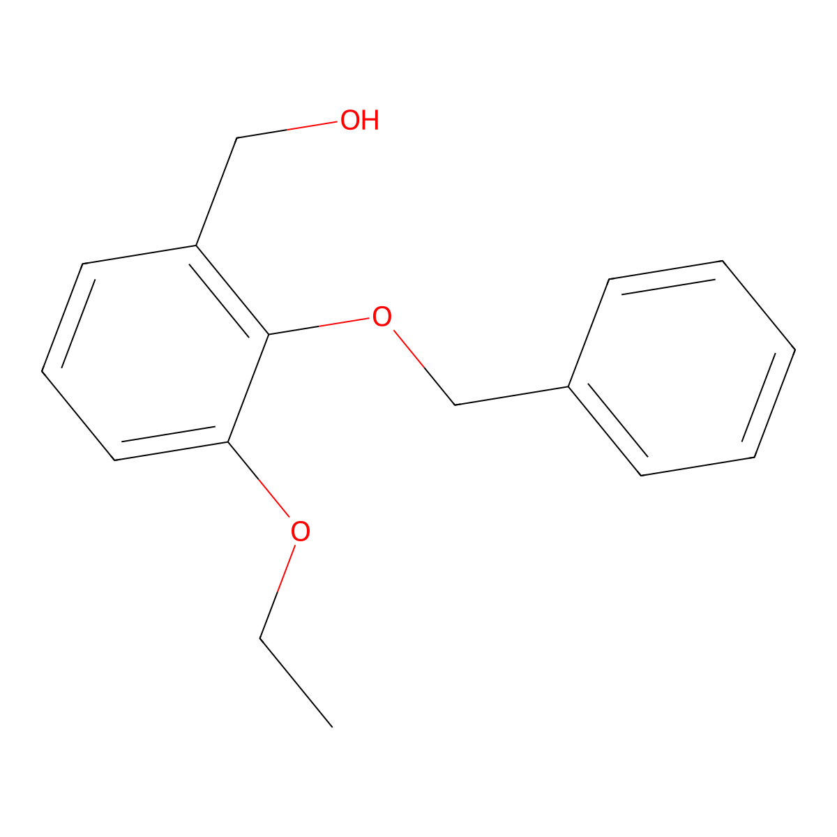[2-(Benzyloxy)-3-ethoxyphenyl]methanol molecular structure, CAS 851630-50-7