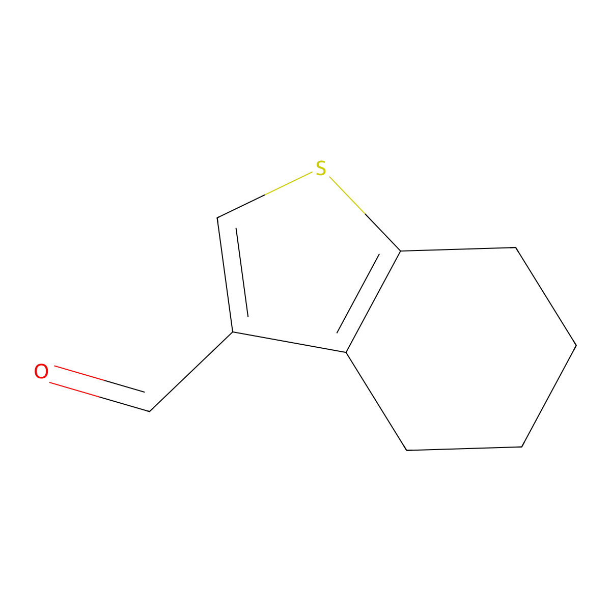 4,5,6,7-Tetrahydrobenzo[b]thiophene-3-carboxaldehyde molecular structure, CAS 851634-60-1