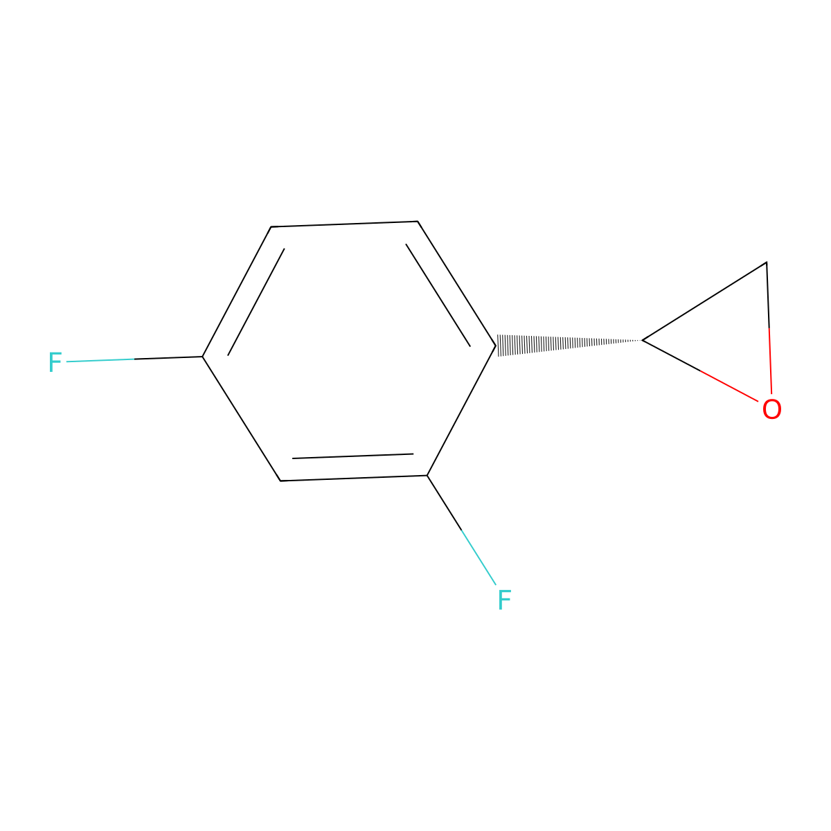 (2R)-2-(2,4-difluorophenyl)oxirane molecular structure, CAS 851634-77-0