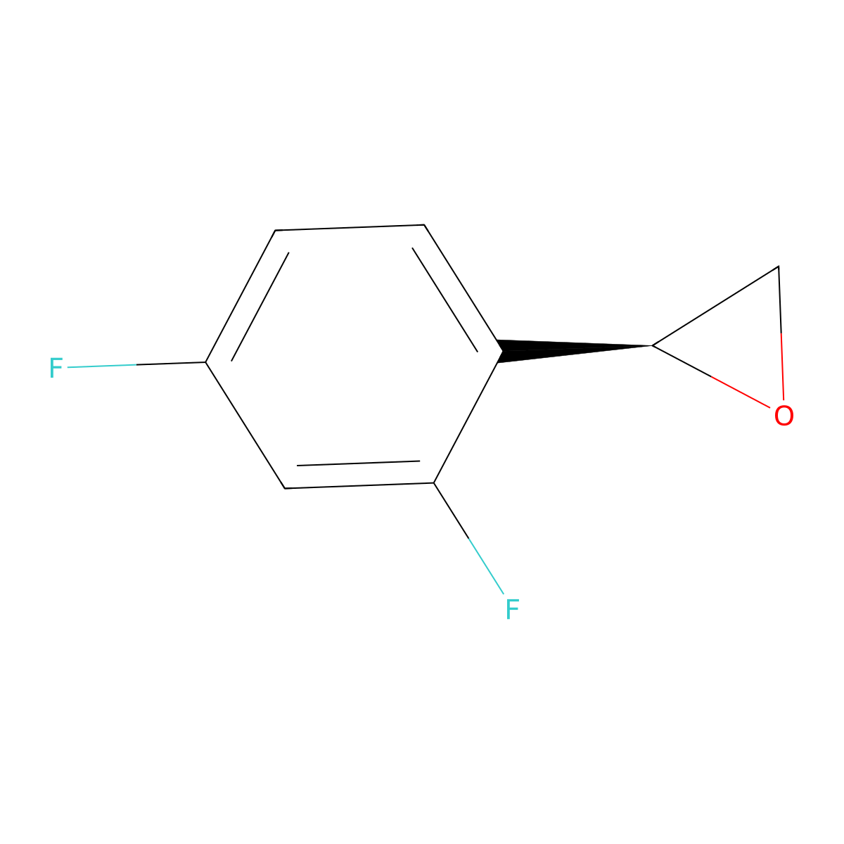 (2S)-2-(2,4-difluorophenyl)oxirane molecular structure, CAS 851634-78-1