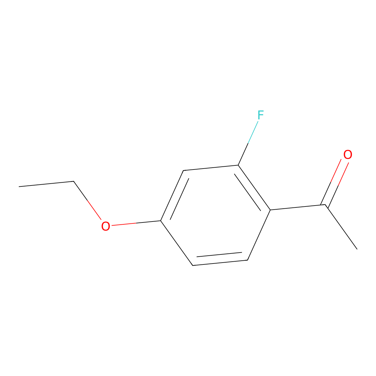 1-(4-Ethoxy-2-fluorophenyl)ethanone molecular structure, CAS 851667-22-6