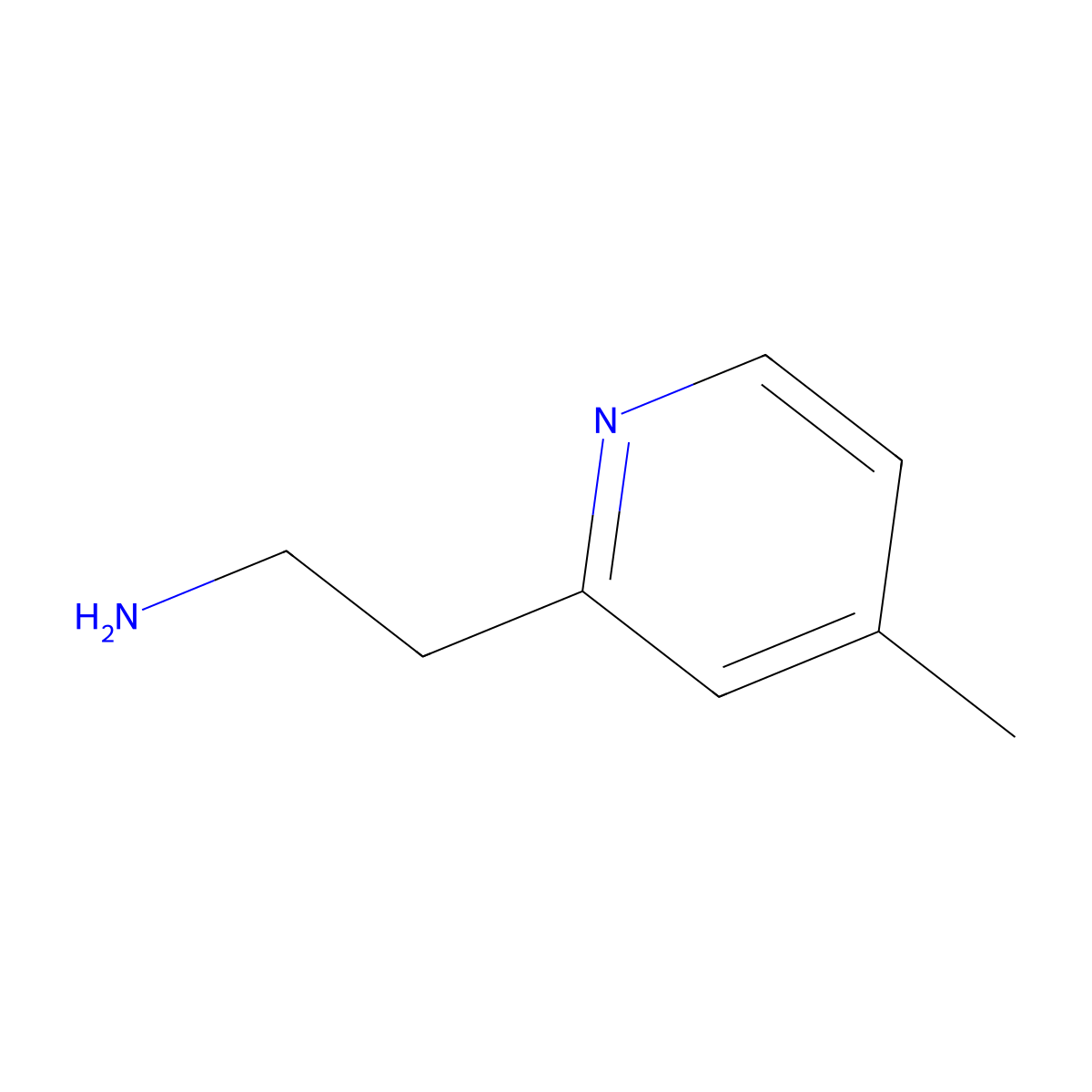 2-(4-Methylpyridin-2-yl)ethanamine molecular structure, CAS 851670-49-0