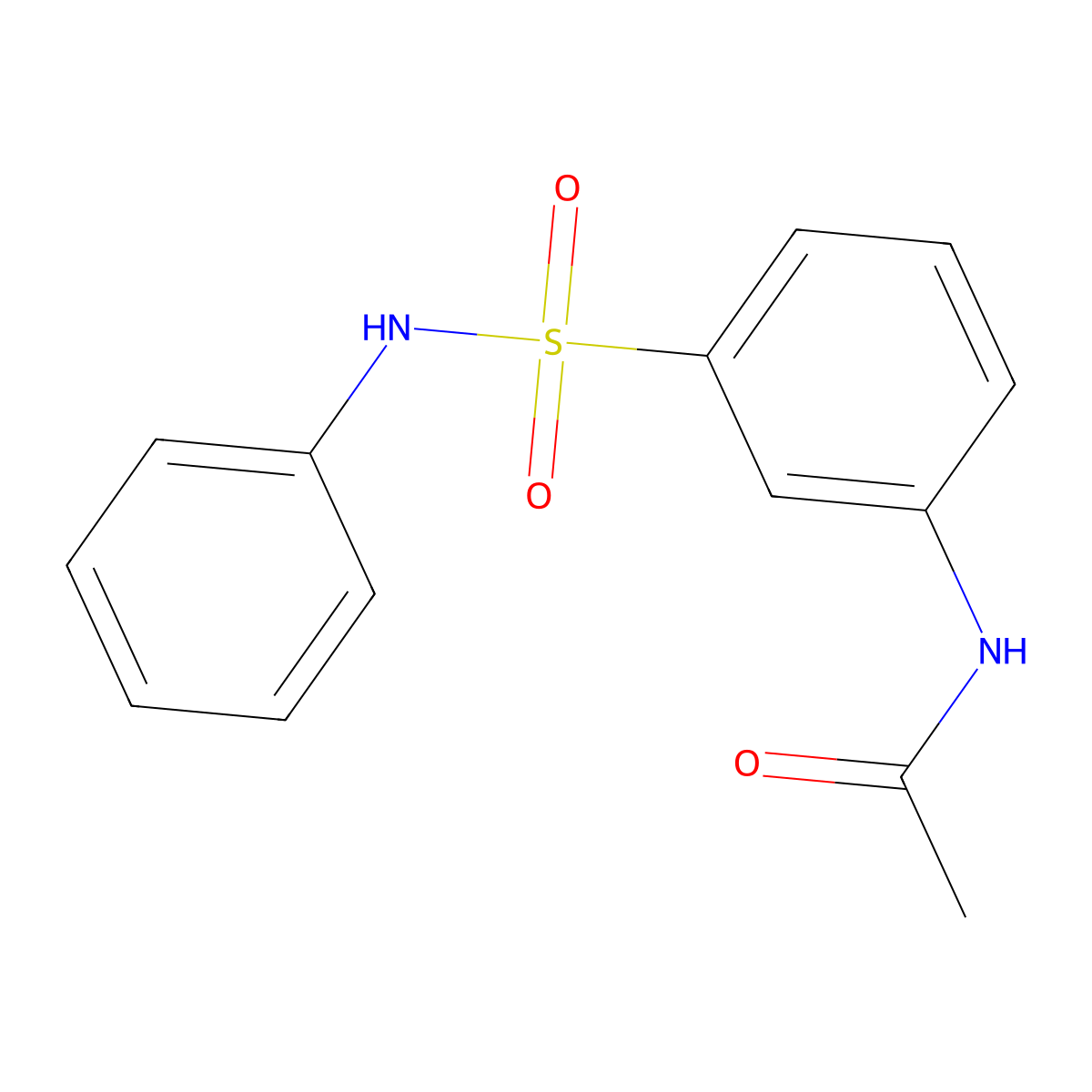 N-[3-(phenylsulfamoyl)phenyl]acetamide molecular structure, CAS 85169-25-1