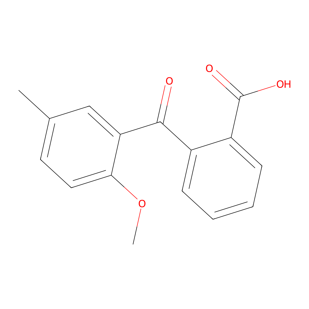 2-(2-Methoxy-5-methylbenzoyl)benzoic acid molecular structure, CAS 85171-09-1