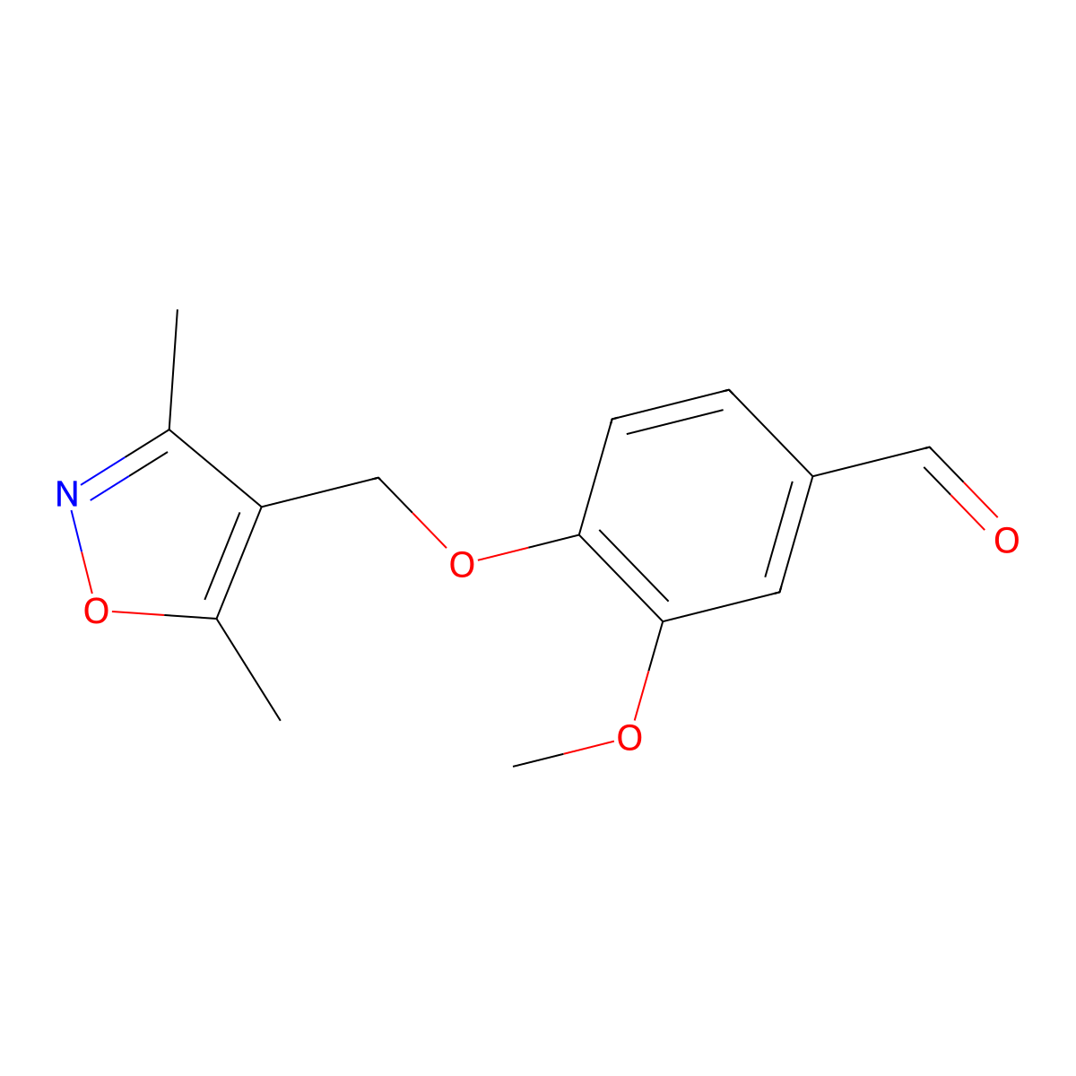 4-[(Dimethyl-1,2-oxazol-4-yl)methoxy]-3-methoxybenzaldehyde molecular structure, CAS 851721-91-0