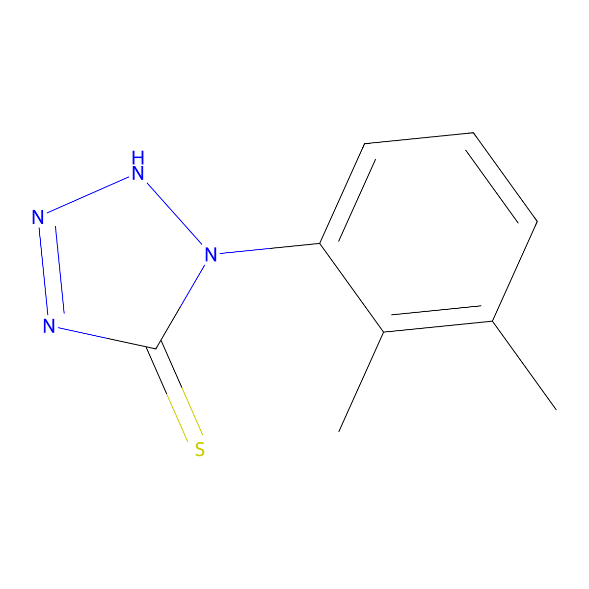 1-(2,3-dimethylphenyl)-1H-tetrazole-5-thiol molecular structure, CAS 851721-95-4