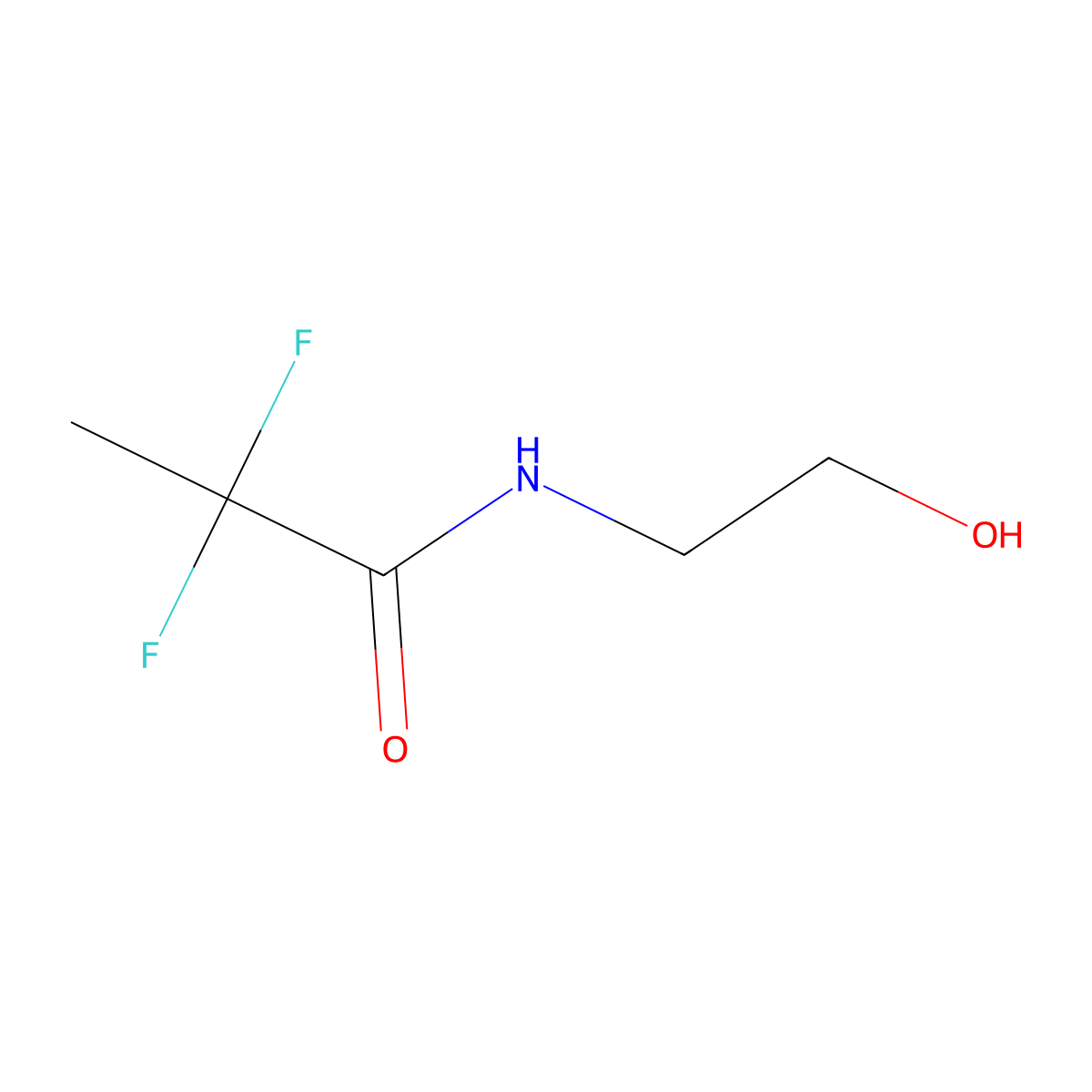 2,2-difluoro-N-(2-hydroxyethyl)propanamide molecular structure, CAS 851728-91-1