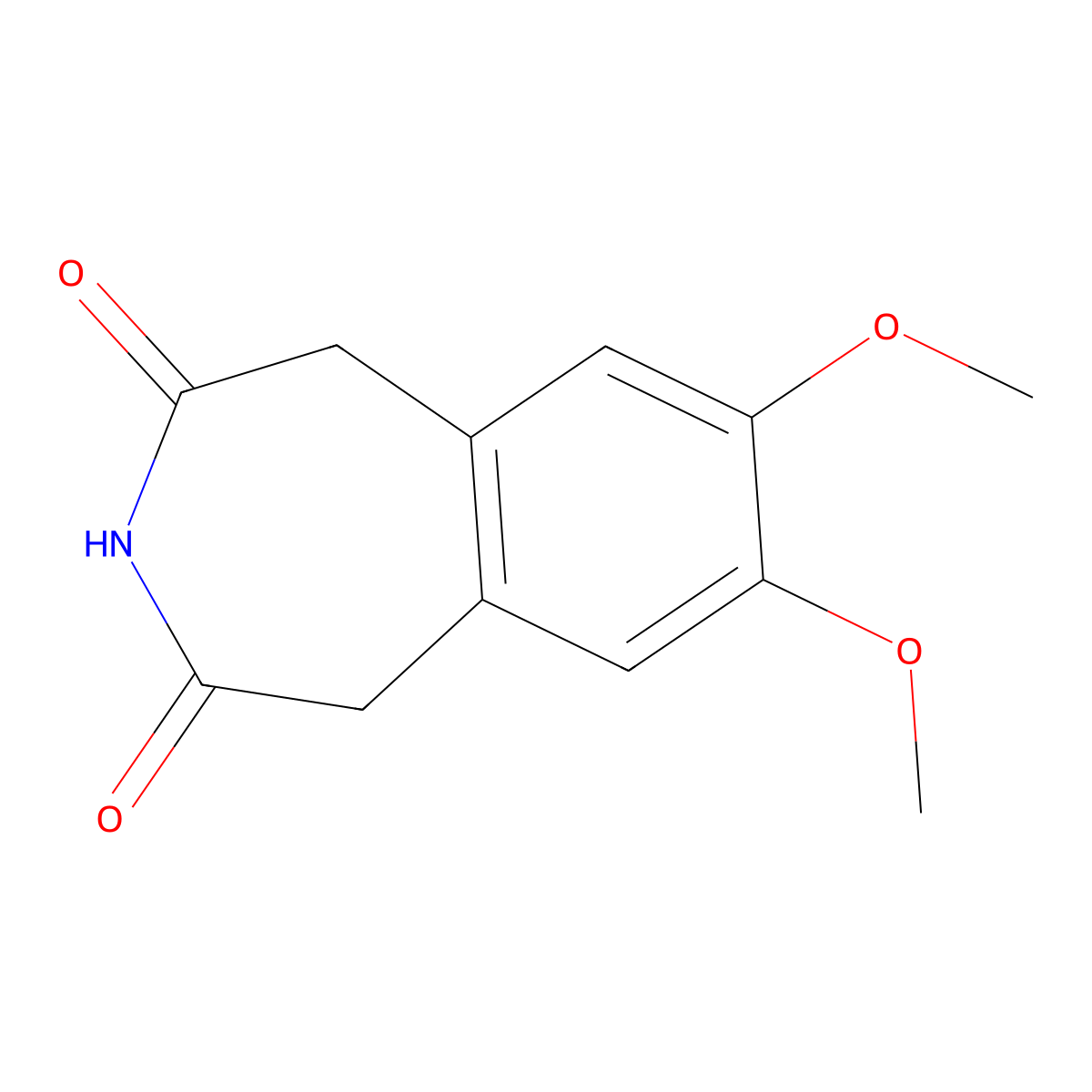 7,8-dimethoxy-1H-3-benzazepine-2,4(3H,5H)-dione molecular structure, CAS 85175-49-1
