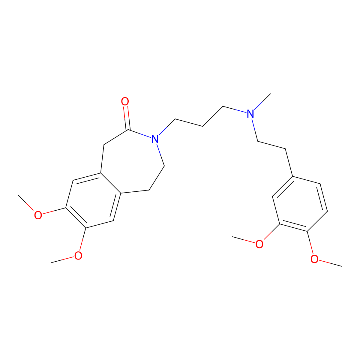 Zatebradine molecular structure, CAS 85175-67-3