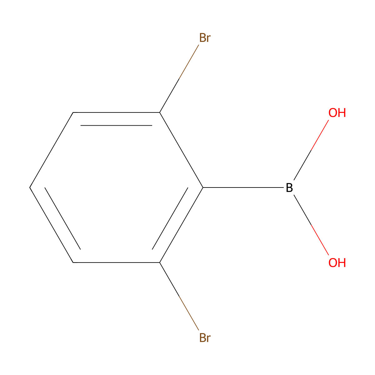 (2,6-Dibromophenyl)boronic acid molecular structure, CAS 851756-50-8
