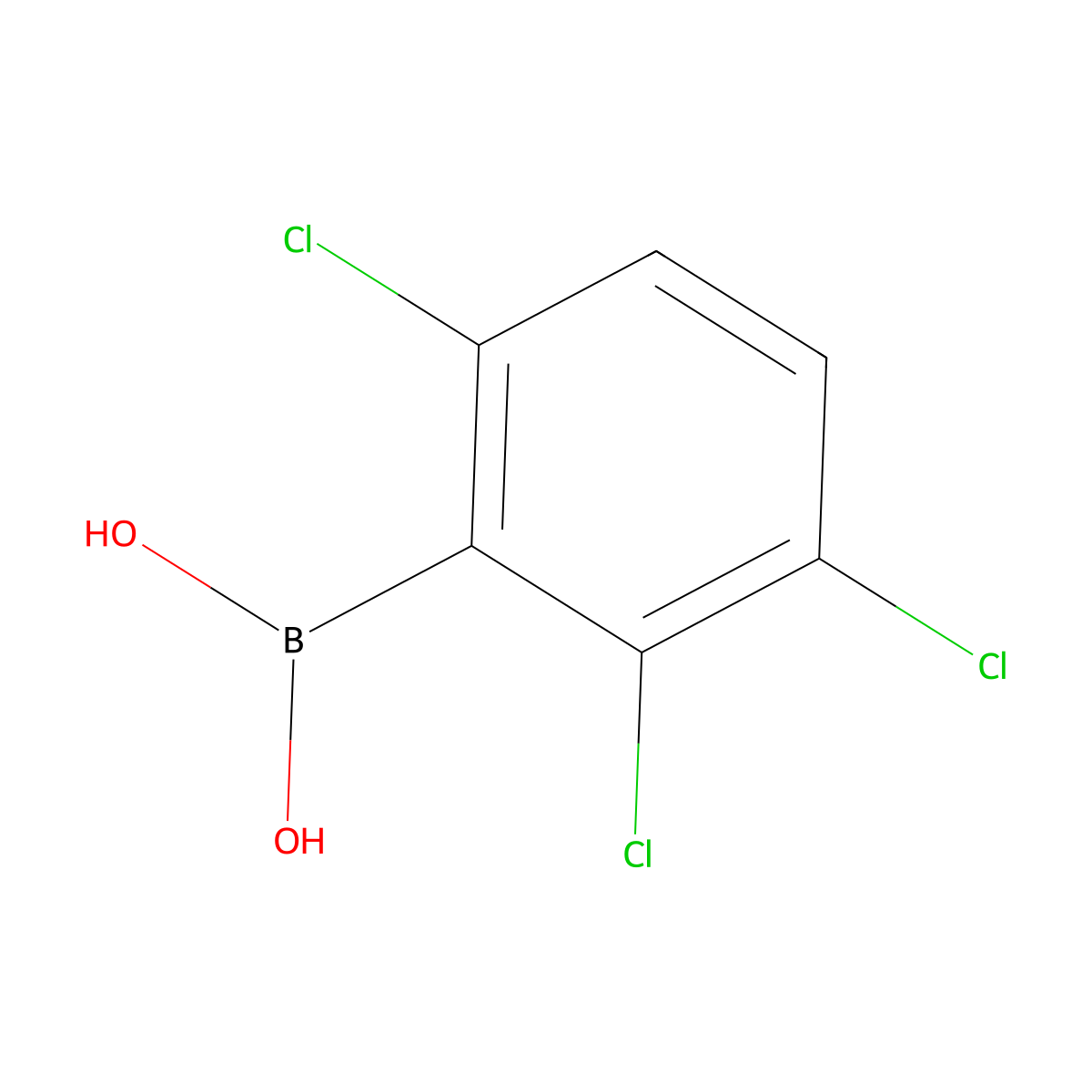 (2,3,6-Trichlorophenyl)boronic acid molecular structure, CAS 851756-53-1