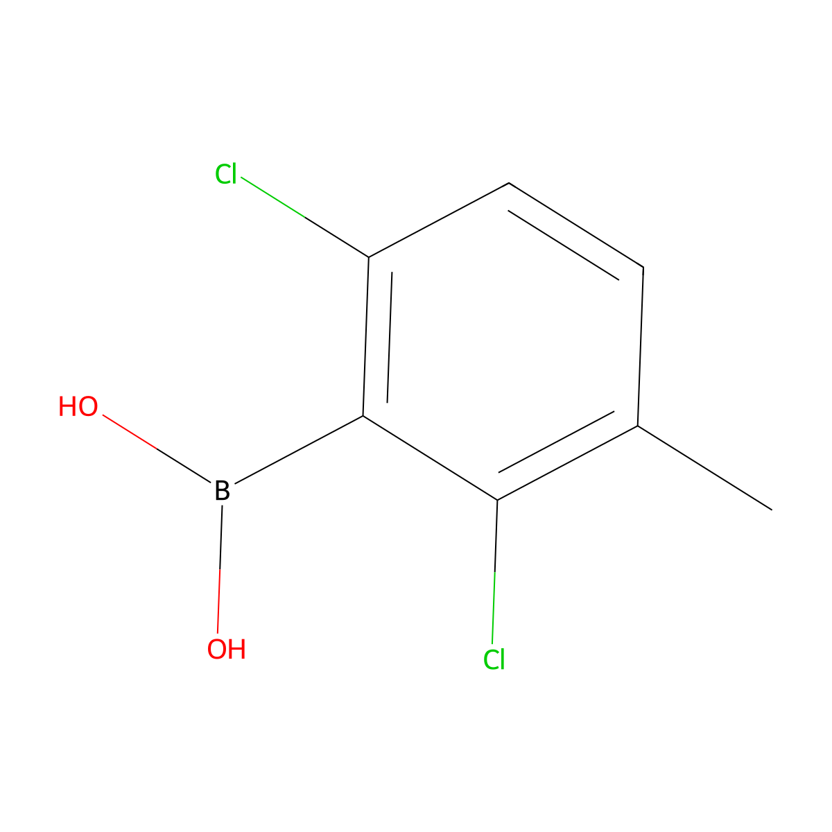 2,6-Dichloro-3-methylphenylboronic acid molecular structure, CAS 851756-54-2